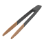 Pebbly Non-Magnetic Toast Tongs - Black