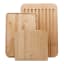 Pebbly Bread Board and Knives, Set of 5 detail