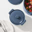 Maxwell & Williams Indulgence Round Casserole, 1.3L - Slate Blue on table