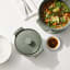 Maxwell & Williams Indulgence Round Casserole, 1.3L - Sage on table