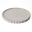 Alkaline Sand Ribbed Edge Round Tray - Nude 