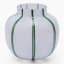 Thread Office Green Stripe Round Vase