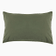 Thread Office Deep Green Washed Cotton Pillowcases, Set of 2 - Standard