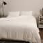 Thread Office White Washed Cotton Duvet Cover Set - Double