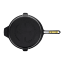 Victoria Signature Soft Seasoned Skillet - 30cm angle