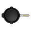 Victoria Signature Soft Seasoned Skillet - 30cm angle