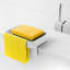 Blim Plus Battigia Sponge Holder - Arctic White with a sponge and a cloth