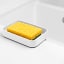 Blim Plus Battigia Sponge Holder - Arctic White with a sponge
