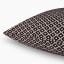 Thread Office Black Geo Chenille Scatter Cushion Cover, 60cm x 60cm close up