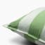 Thread Office Green Stripe Scatter Cushion Cover, 60cm x 60cm Zip Detail Image 
