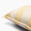 Thread Office Yellow Stripe Scatter Cushion Cover, 60cm x 60cm Zip Detail Image 