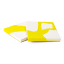Alkaline Chunky Terrazzo Square Coasters, Set of 2 - Cyber Lime