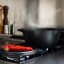 Crushgrind Versatile Cast Iron Pot, 6.4L on the stove