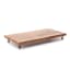 H & S Collection Wooden Footed Serving Tray, 49cm