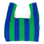 Porter Navy & Green Striped Jumbo Shopper angle