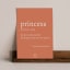 Amaranto Collection Conscious Dictionary A4 Unframed Print, Princess on a floating shelf