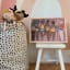 Amaranto Collection A3 Unframed Print, Hey Sis on a stool