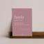 Amaranto Collection Conscious Dictionary A4 Unframed Print, Family on a floating shelf
