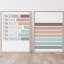 Amaranto Collection A3 Self-Affirmations Unframed Print, Set of 2 - Pastel in. a frame on wooden floor