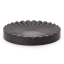 Alkaline Round Ribbed Soap Dish - Black 