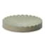 Alkaline Round Ribbed Soap Dish - Laurel Green 