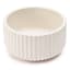 Alkaline Sand Ribbed Trinket Bowl angled view