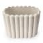 Alkaline Dual Ribbed Toothbrush Holder - Sand angled view