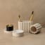 Alkaline Dual Ribbed Toothbrush Holder sand