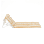 Sunnylife Reclining Beach Chair - Mango Bay Golden Mustard Stripe angle