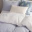 Thread Office White Duvet Cover Set, 200 Thread Count on a bed