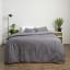 Thread Office Charcoal Duvet Cover Set, 200 Thread Count - Super King
