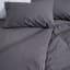 Thread Office Charcoal Duvet Cover Set, 200 Thread Count - Double