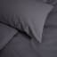 Thread Office Charcoal Duvet Cover Set, 200 Thread Count - Double