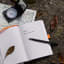 Gentlemens Hardware Waterproof Notebook opened on a rock
