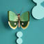 Studio ROOF Fern Striped Butterfly Wall Art on the wall