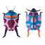 Studio ROOF Coccinelle Couple Wall Art