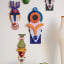 Studio ROOF Cape Town Mask Wall Decoration on the wall with other designs