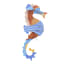 Studio ROOF Blue Ringlet Seahorse