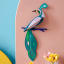 Studio ROOF Paradise Bird Fiji Wall Decoration on a wall