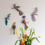 Studio ROOF Paradise Bird Fiji Wall Decoration with other designs on the wall