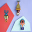 Studio ROOF Lamu Mask Wall Decoration on the wall