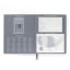Designworks Ink Standard Issue Planner Notebook - Cobalt & Citron detail of the pages