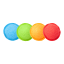 Kikkerland Bottle Scrubbies, Set of 4 angle