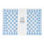 Tavola Checkerboard Placemats, Set of 6 - Light Blue