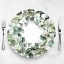 Skoert Eucalyptus Disposable Placemats, Pack of 25 on the table with cutlery