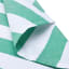 Humble & Mash Green Striped Tablecloth close up