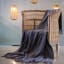 Aranda Iron Melody Throw, 150cm x 200cm on a chair