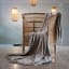 Aranda Cobblestone Melody Throw, 150cm x 200cm on a chair
