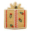 PME Christmas Delights Cookie Cutters, Set of 3 detail of the baked cookie