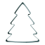 PME Giant Christmas Tree Cookie Cutter angle